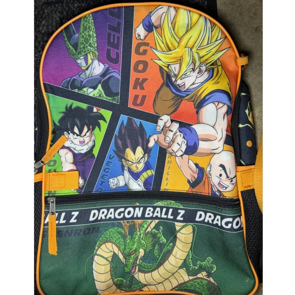 Dragon Ball Z Backpack Kids Multicolor Goku Vegeta Shenron Graphic